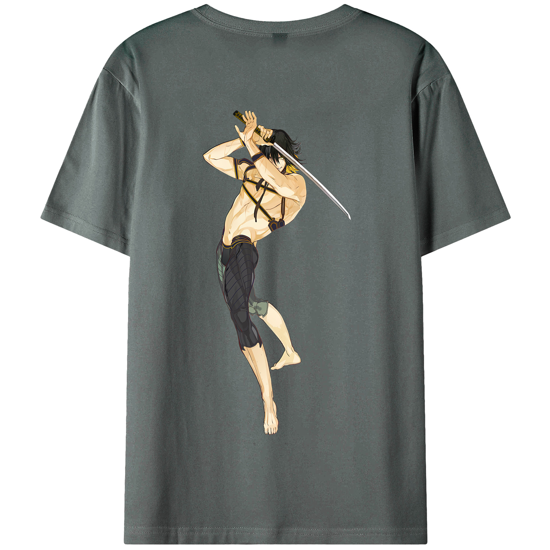 （画像用） 刀剣乱舞 Touken Ranbu 綿100％半袖Tシャツ（背面プリント）
